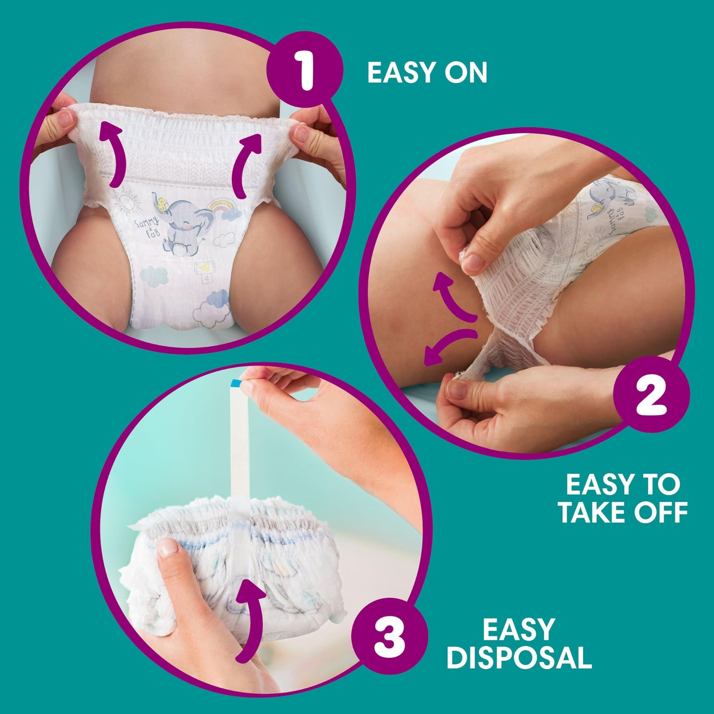 Pampers Premium Protection Nappy Pants Size 6, 132 Nappies, 14kg-19kg, Monthly Pack, With 360° Fit and Ultra-Soft Materials for Our Best Comfort & Protection