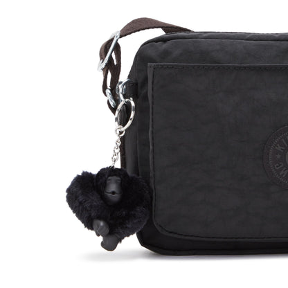 Kipling ABANU M Medium crossbody, Black Noir (Black)