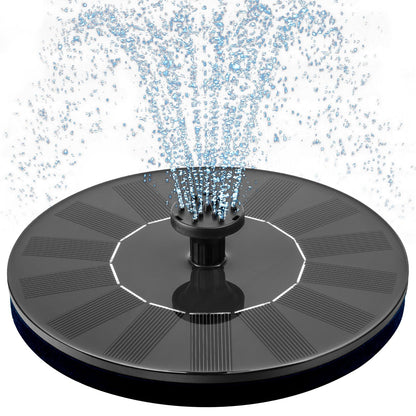 Mademax 1W Solar Bird Bath Fountain Pump, Solar Fountain, Free Standing Floating Solar Powered Water Fountain Pump for Bird Bath, Garden, Pond, Pool, Outdoor