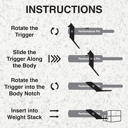 PERFORMANCE PIN The Original Drop Set Pins for Gym | One More Rep with Weight Stack Pins | Instant Transition to Lower Weights for More Reps | Proudly Made in America | 5/16" Pin | Red
