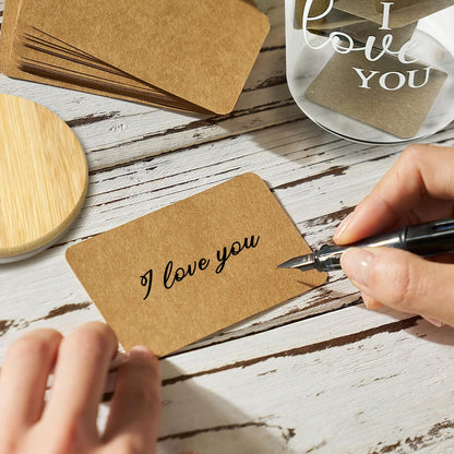 LAIAME Reasons Why I Love You Jar with 100 Note Cards,Birthday Gift Long Distance Relationship Gift for Boyfriend Girlfriend Him Her,Gratitude Jar for Mom Dad, Valentines Day Gifts for Wife Husband