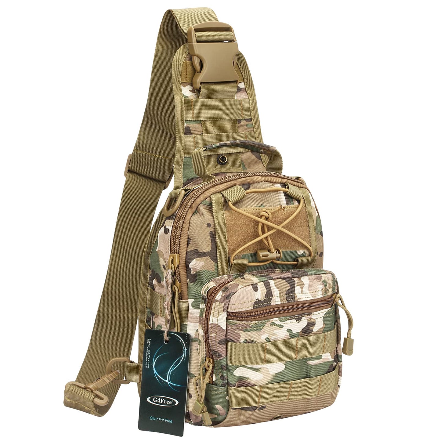 G4Free Outdoor Tactical Bag Backpack, Military Sport Bag Pack Sling Shoulder Backpack Tactical Bag for Every Day Carry