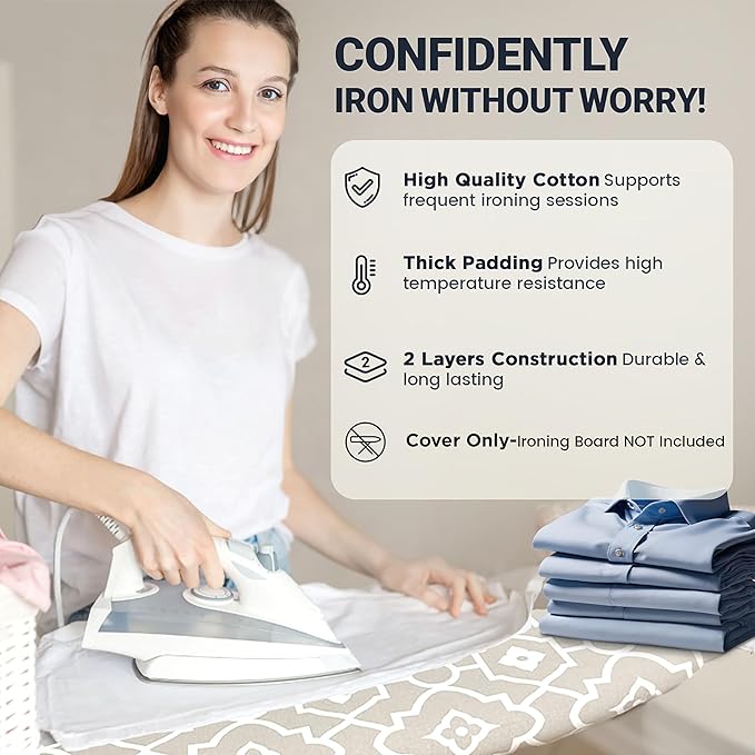 Small Ironing Board Cover and Pad 12"x32" Small Iron Board Cover