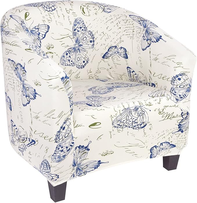 SearchI Club Chair Slipcover Stretch Barrel Chair Covers Printed Tub Chair