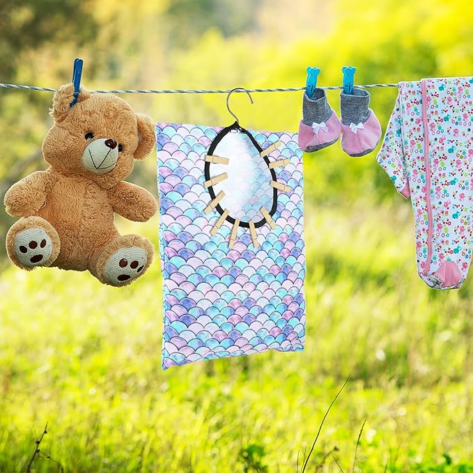 YLOLUL 2 Pcs Summer Clothes Pin Bag