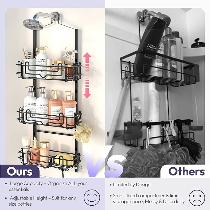 SWTYMIKI Shower Caddy Hanging Organizer