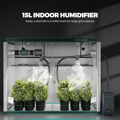 MARS HYDRO Plant Humidifier 5L,with Adjustable Humidity,Timer Function,Ultrasonic Precise and Silent Operation,No-Leak Seal for Grow Tent,Indoor Planting,Greenhouse,Bedroom