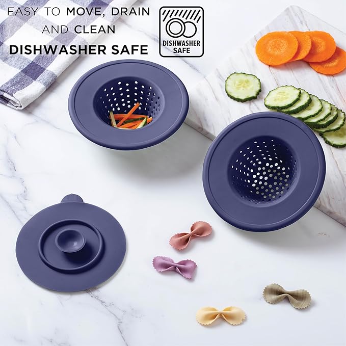 COOK WITH COLOR Kitchen Sink Strainer, Flexible Sink Strainer, Sink Drain