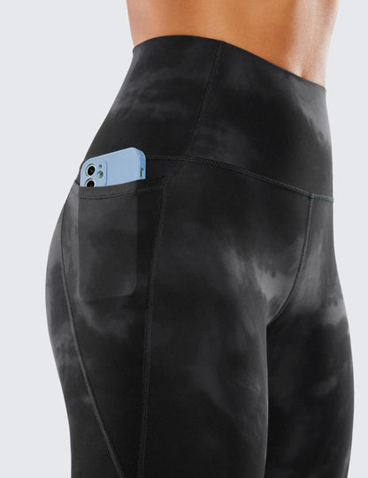 CRZ YOGA Womens Butterluxe Workout Leggings 28 Inches - High Waisted Gym Yoga Pants with Pockets Running Buttery Soft