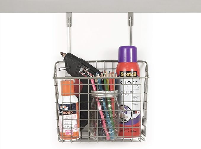 Spectrum Grid Over The Cabinet Wire Storage Basket Large