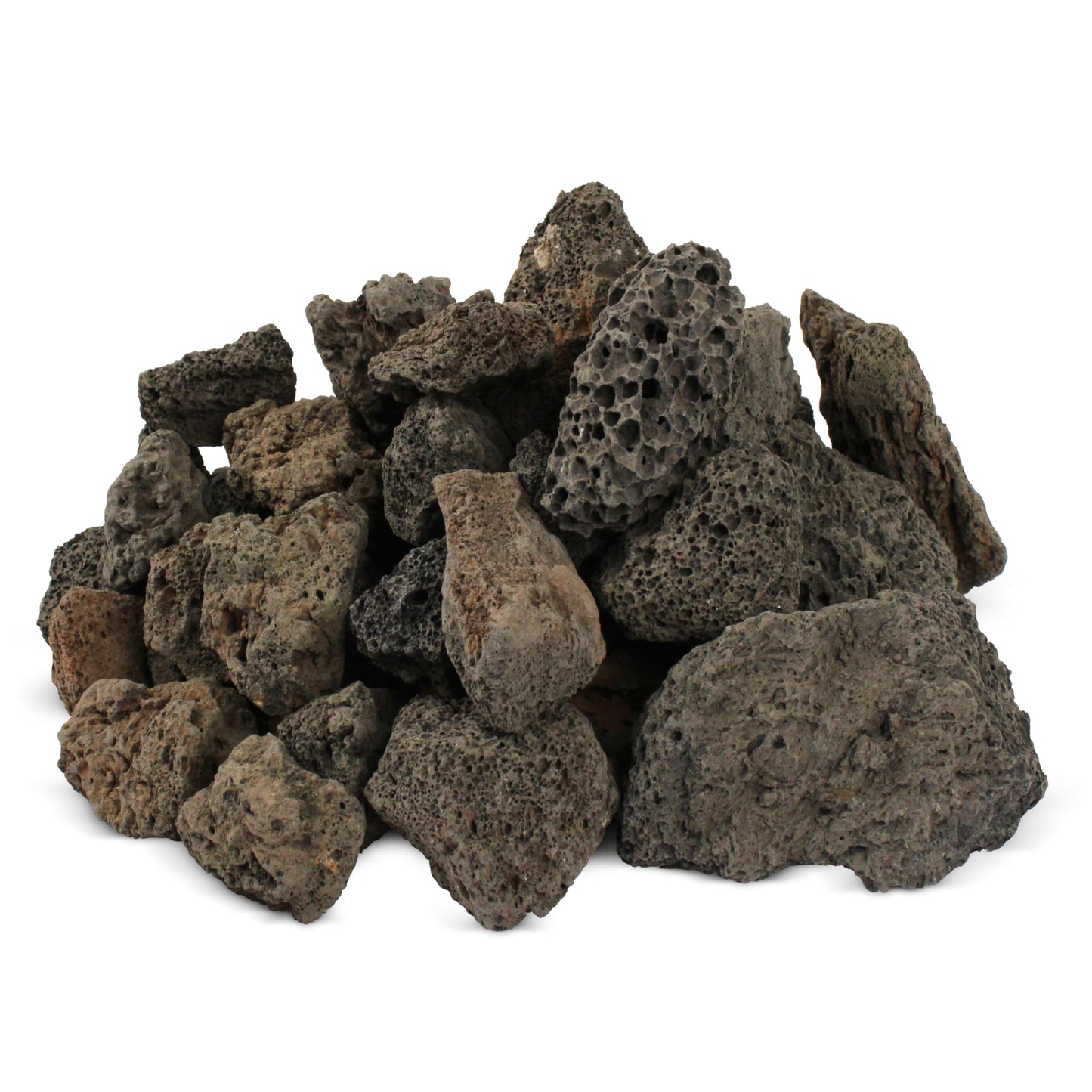 Skyolaq 1-2.5" Natural Volcanic Lava Rock for Aquarium, Plants, Fire Pit, Succulent & Garden Decor, 1lb