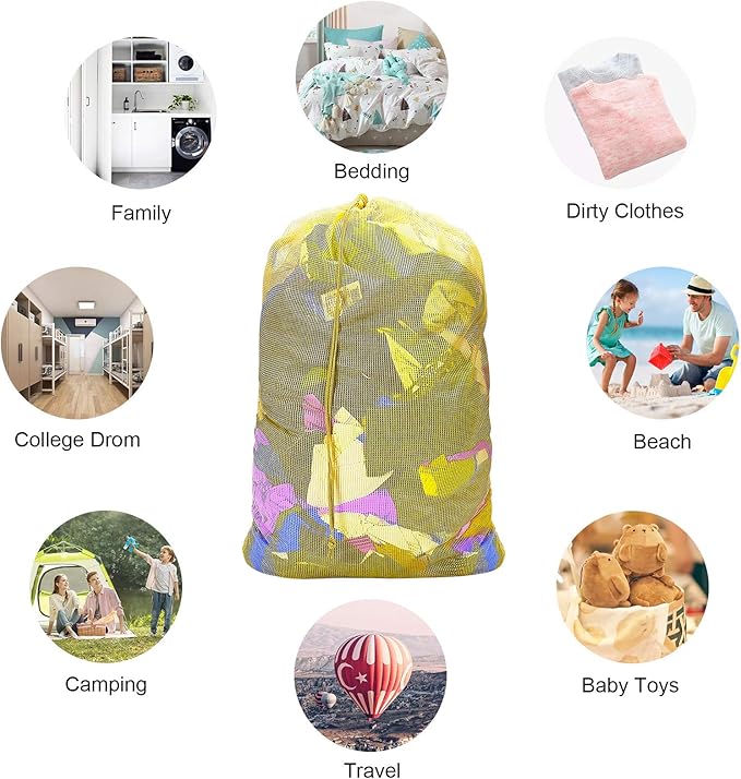 Mesh Laundry Bags, Heavy Duty