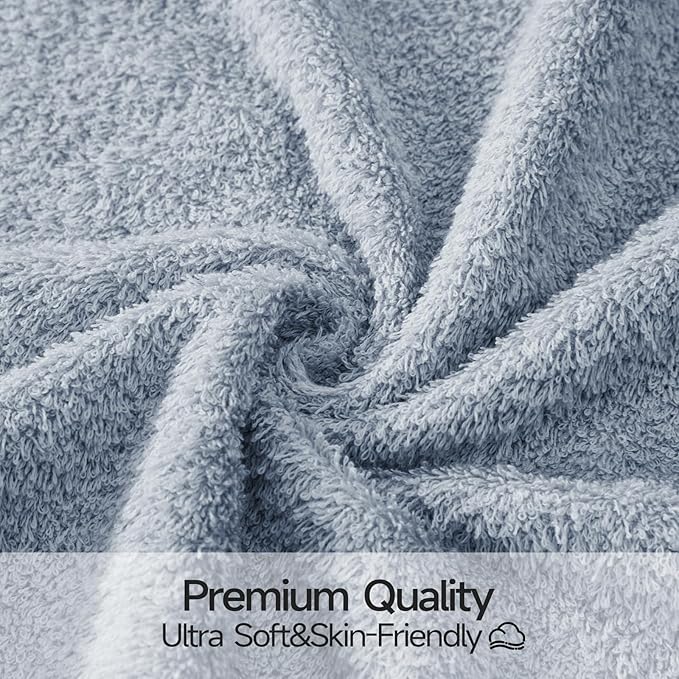 REDKISS 2-Pack Luxury Hand Towels, 16x32 Inch 450 GSM 100% Cotton, Super Soft