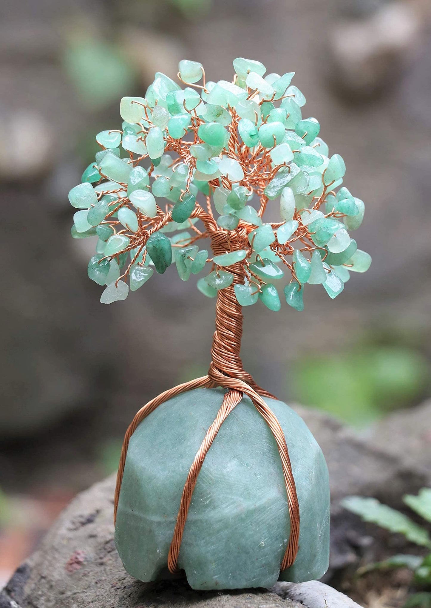 Crocon® Green Aventurine Crystal Tree, Birthday Gifts for Women, Men & Friends, Green Aventurine Stone Base Tree of Life Decor for House, Sister Gift, Birthday Gifts for Mom & Dad, House Warming Gift