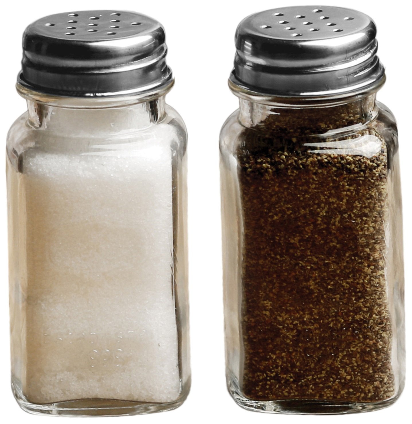 Circleware Yorkshire Glass Salt and Pepper Shakers, Set of 2, 2.85 oz., Clear