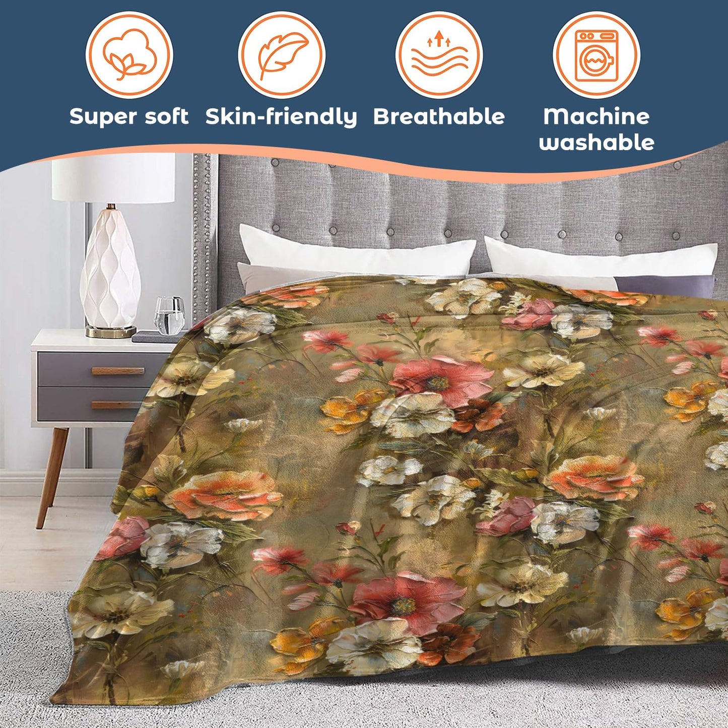 Lugiu Cute Squirrel Blanket, Lightweight Comfy Sleeping Squirrel Nestled in Tree Blankets for Couch Sofa Bedroom, Soft Plush Travel Flannel Throw Blanket Gifts for Women Boys Girls, Home Decor 60×50in