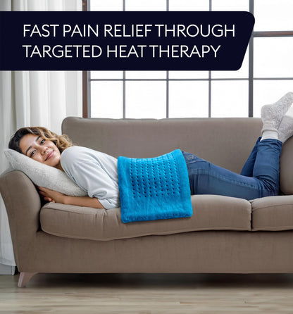 GENIANI Electric Throw - XL Electric Heating Pad for Back Pain & Cramps Relief, Birthday for Women Men Auto Shut Off, Machine Washable, Heat Pad for Neck & Shoulder, 12×24", Tabby Gray