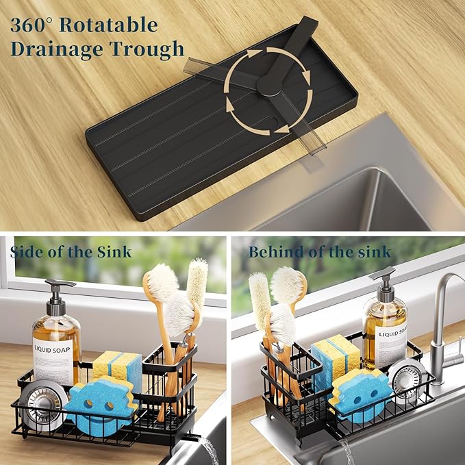 Consuemst Sponge Holder for Kitchen Sink