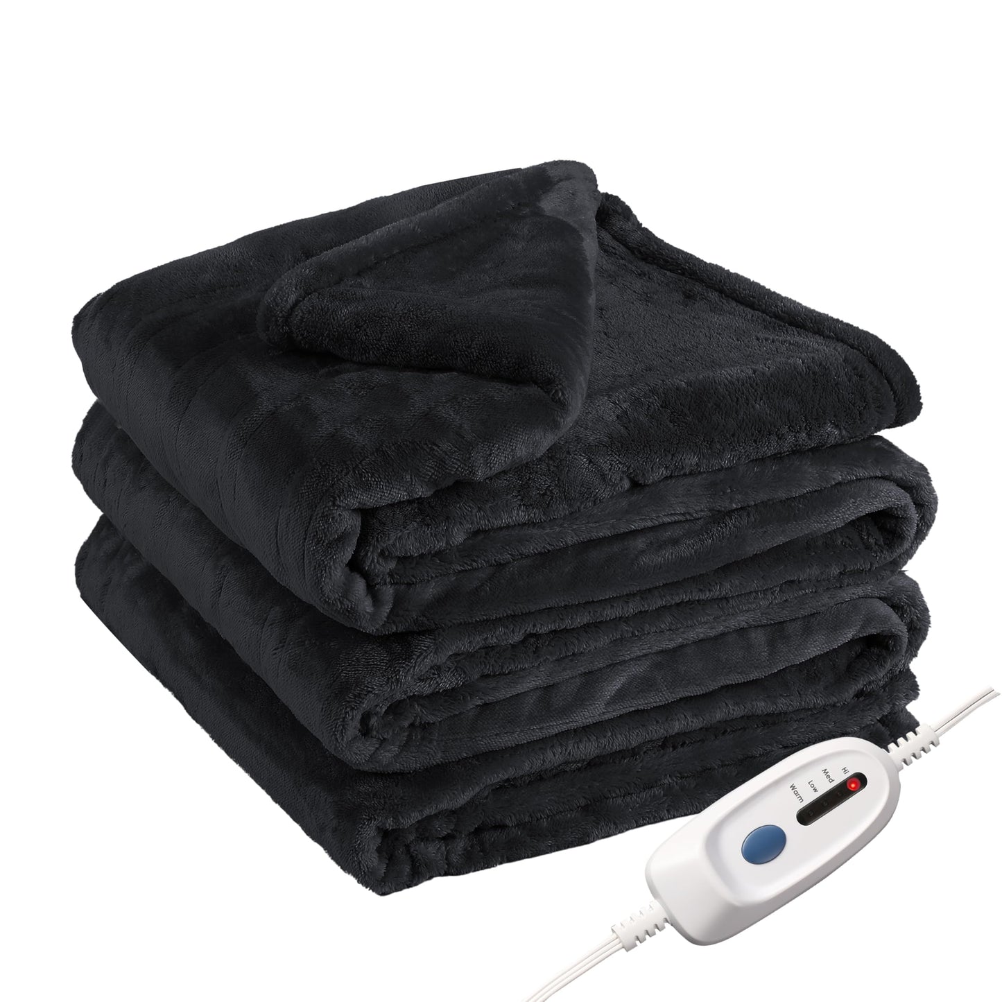 Electric Heated Blanket Full Size 72"x84", Cozy Large Oversized, 5 Heating Levels & 10 Hours Auto Off, Cozy for Bed, Sofa, & Office, Machine Washable, Purple