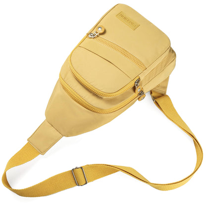Small Sling Backpack Crossbody Sling Bag for Women, Chest Bag Daypack Fanny Pack Cross Body Bag for Outdoors Hiking Traveling - Black