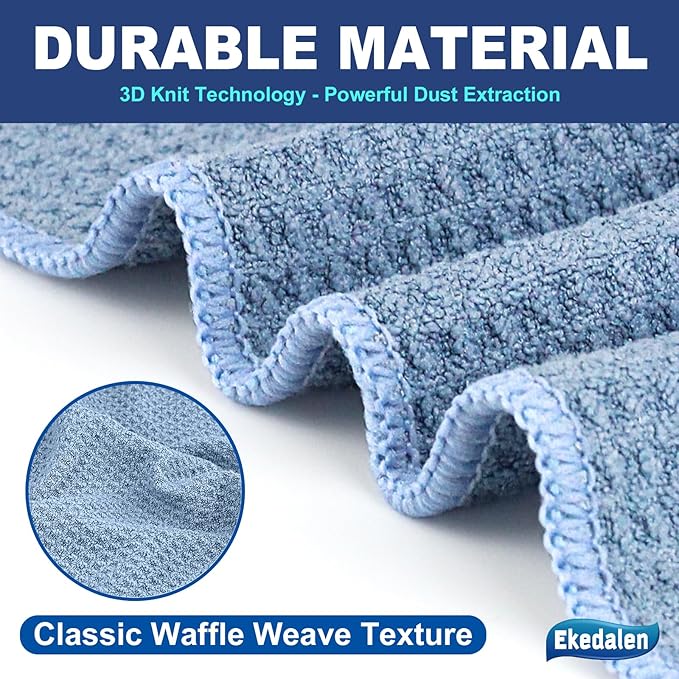 Microfiber Cleaning Cloth Waffle Weave