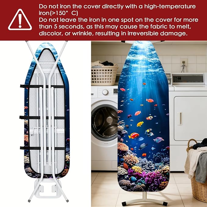 Nuxovilar Ironing Board Cover Needle Cotton 15x54 Inches | Ironing Board Cover