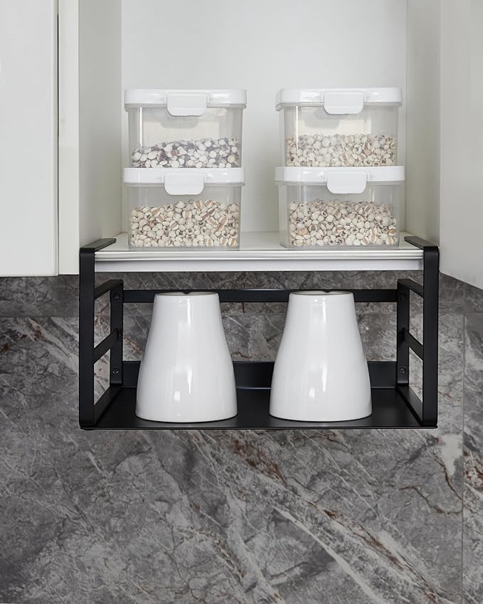 Nxconsu 2Pack Under Shelf Storage Basket Organizer Hanging Holder