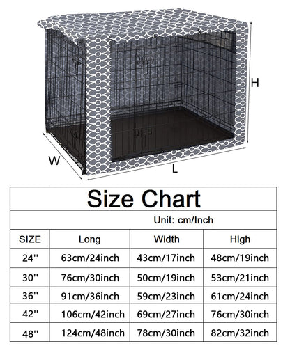 Dog Crate Cover Durable Polyester Pet Kennel Cover Universal Fit for Wire Dog Crate - Fits Most inch Dog Crates - Cover only-Gray-30