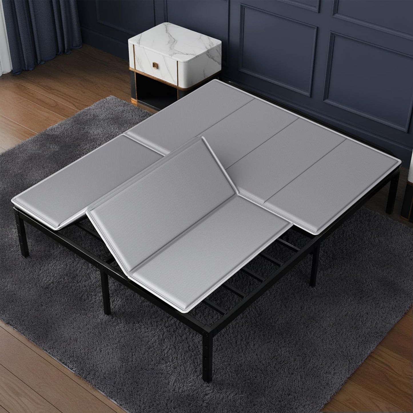 LAVEVE Heavy Duty 10mm Bunkie Board Full Size 54'' x 75'', Breathable Bed Support Board to Prevent Sagging Mattress, with Anti-Slip Dots, Fits Metal Bed Frames, Slatted Frames, and Sofa Beds