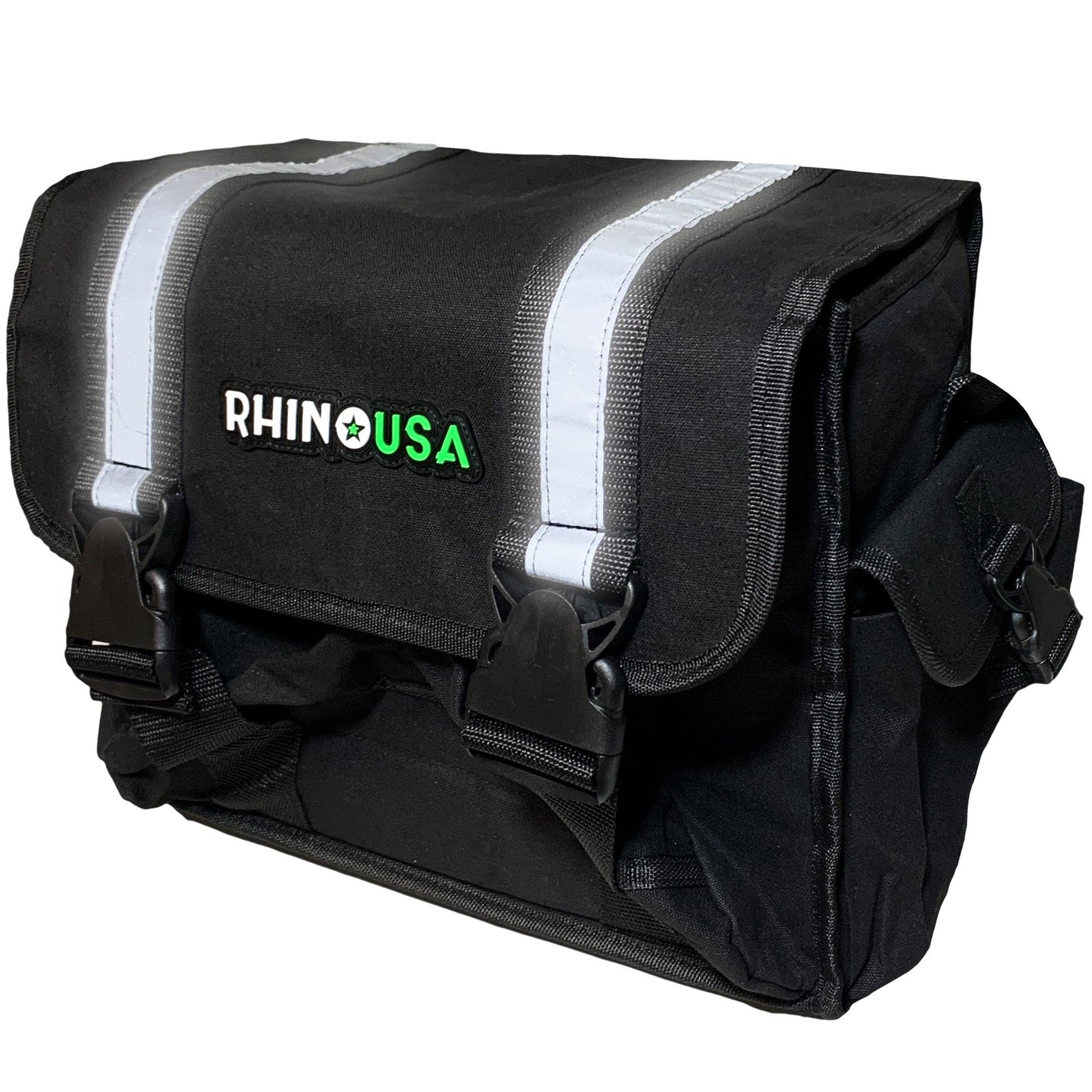 Rhino USA Recovery Gear Storage Bag (Black) - Ultimate Recovery Kit Bag for Organization in Your Vehicle - Use With Your Tow Strap, Shackles, Snatch Block or Anything You Desire - Guaranteed For Life!