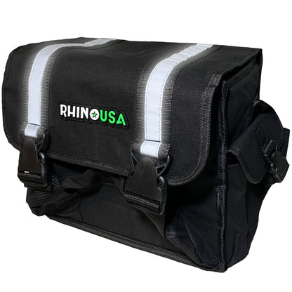 Rhino USA Recovery Gear Storage Bag (Black) - Ultimate Recovery Kit Bag for Organization in Your Vehicle - Use With Your Tow Strap, Shackles, Snatch Block or Anything You Desire - Guaranteed For Life!