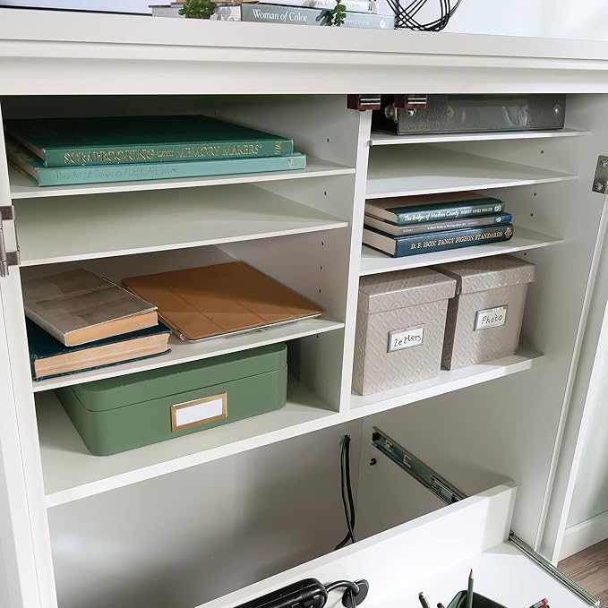 Sauder Miscellaneous Storage Craft & Sewing Armoire, L: 35.11" x W: 21.81" x H: