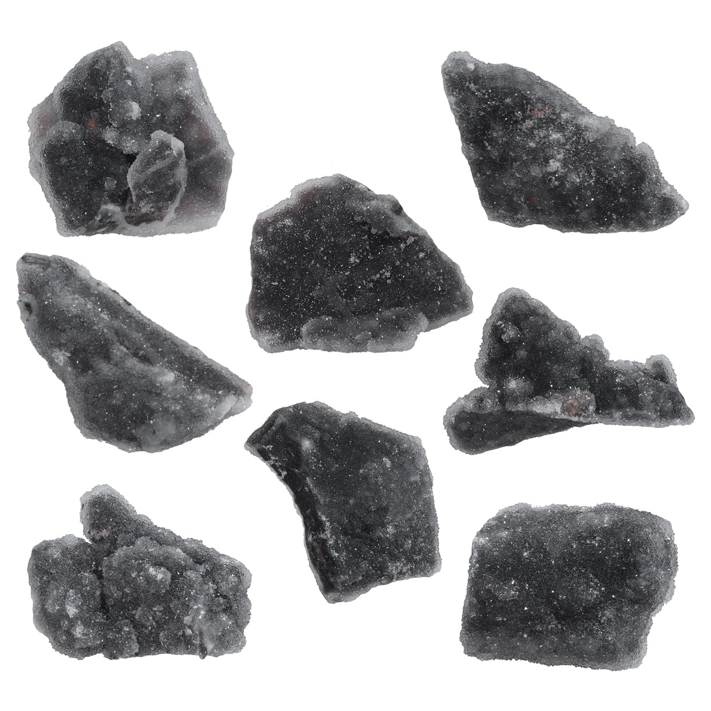 dssmboom Natural Sphalerite Crystal Geode Cluster for Home Decor, Raw Stone Mineral Specimen Decoration for Fengshui, 101g-200g