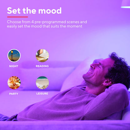 Trust WiFi CCT - E14-71297-02 Smart Bulb,Dimmable Candle Bulb,Works with Alexa and Google Home, No Hub,2.4GHz WiFi Bulb,Small Screw Warm to Cool Smart Light Bulb,White Ambience [Amazon Excl] -2 Pack