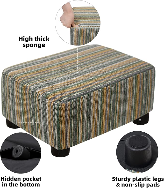 CAROLMADE Small Foot Stool Ottoman Footstool
