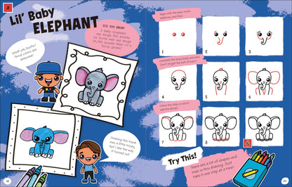 Draw with Art for Kids Hub Animals Paperback Jensen, Rob Art for Kids Hub