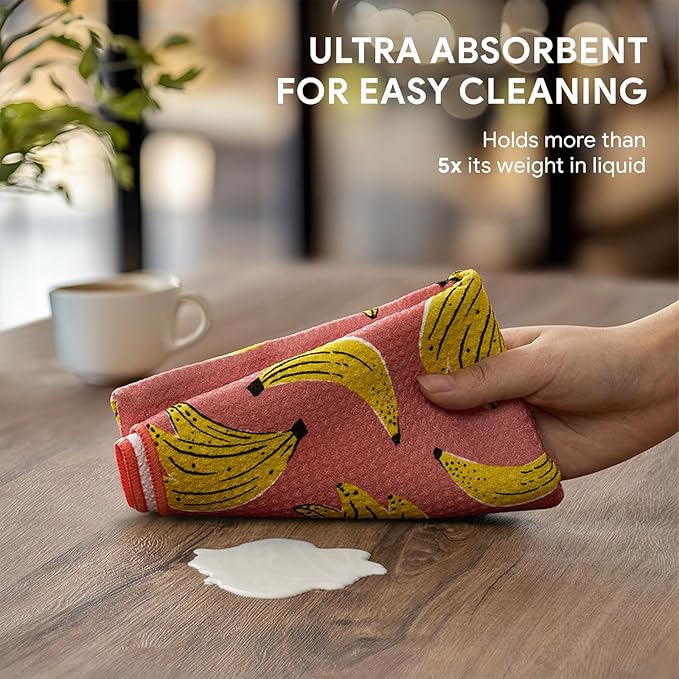 RECYCO Waffle Kitchen Towel Set of 2