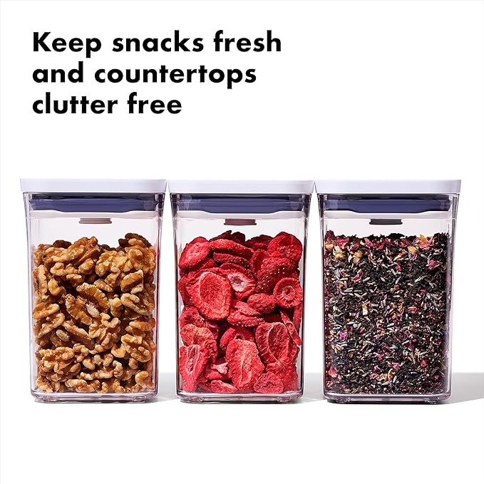 OXO Good Grips 3-PC Small Square Short POP Container Set
