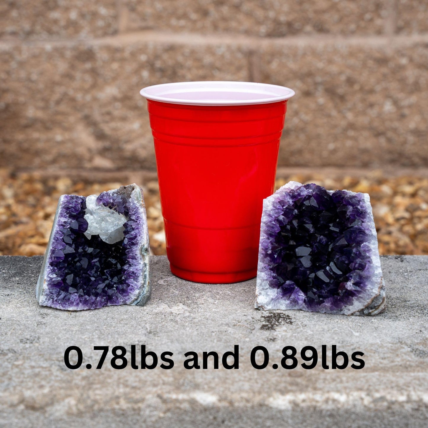 TRUENERGY Natural Amethyst Cluster Quartz Crystal – 0.5 To 1.0 lbs Grade A+ Raw Dark Purple Geode Stone from Uruguay Amatista Piedra – Great for Home Decoration, Meditation, Chakra Work, Stress Relief (0.5-1 lbs)