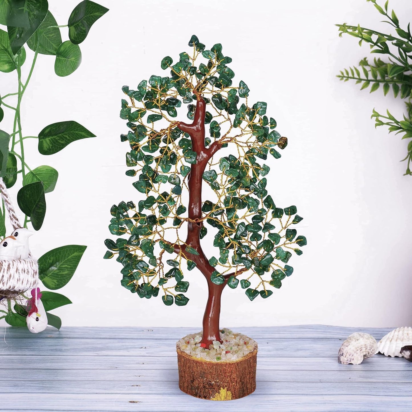 YATSKIA Green Aventurine Gemstone Tree, Crystal Tree of Life Decor, Congratulations Gifts for Women, Crystal Decor Gifts
