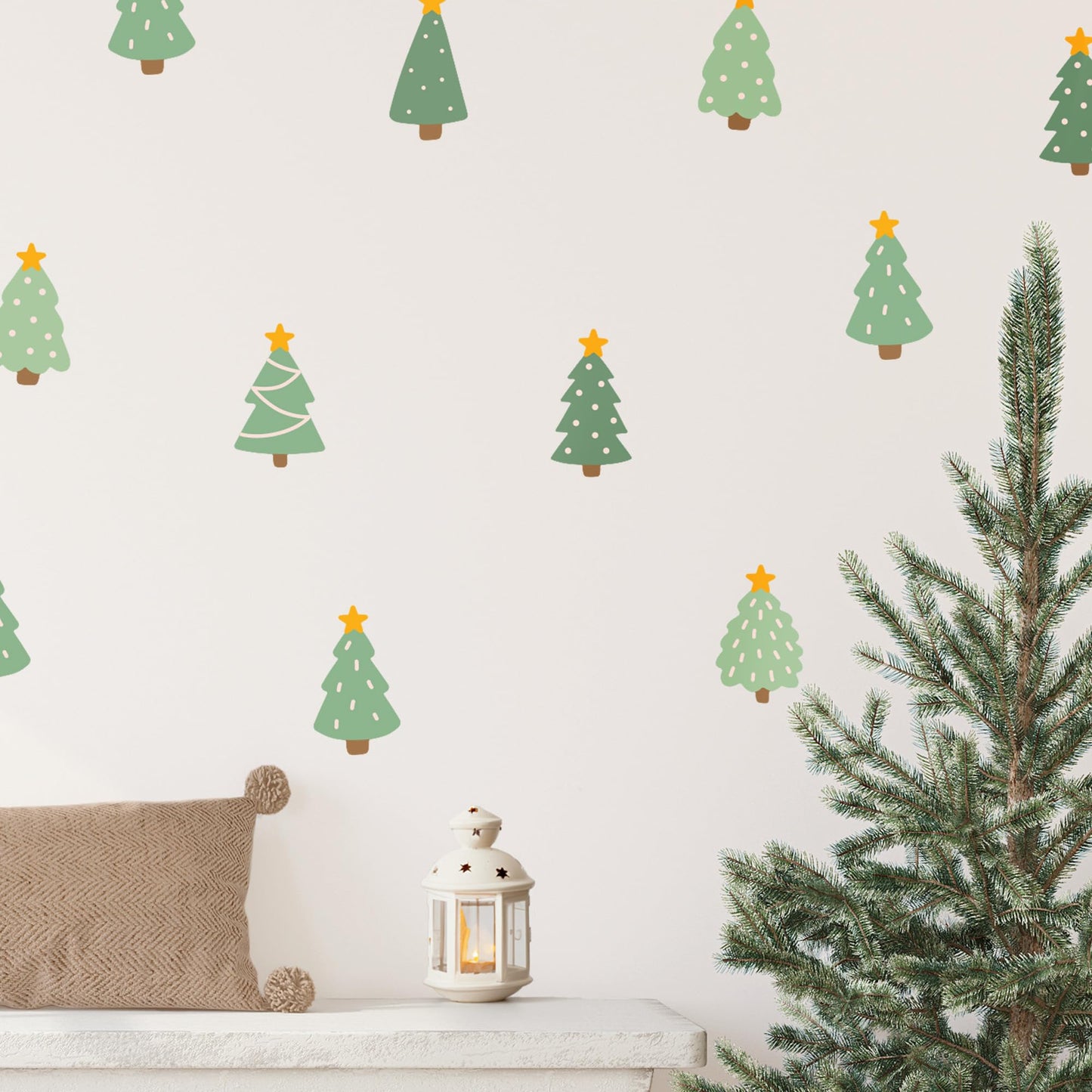 Removable Wall Decals for Kids Room – Peel and Stick Wall Stickers for Girls & Boys Bedroom, Playroom & Nursery – Merry Little Christmas