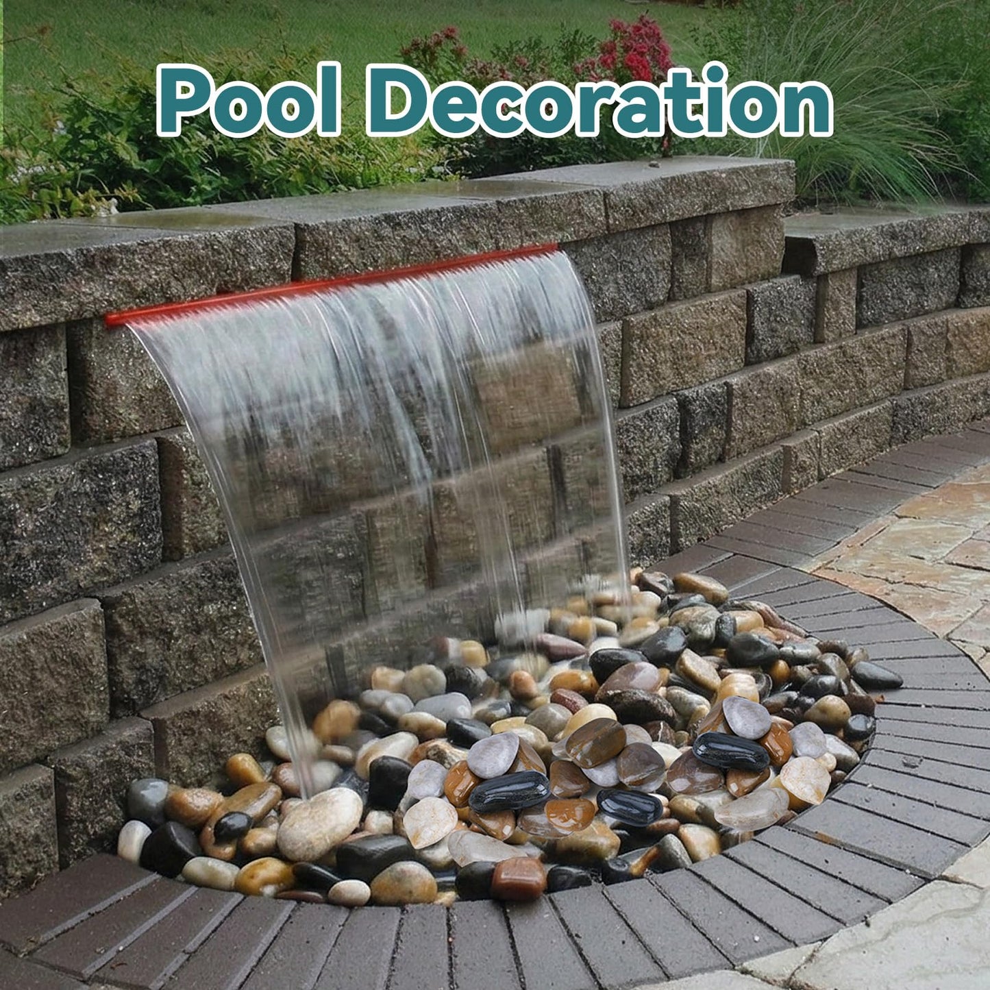 Rahato 20lbs River Rocks, 2-3 Inch Plant Rocks for Pots Indoor, Decorative Garden Rocks Outdoor Landscaping, Polished Natural Stone for Walkways, Yard, Vases, Crafts