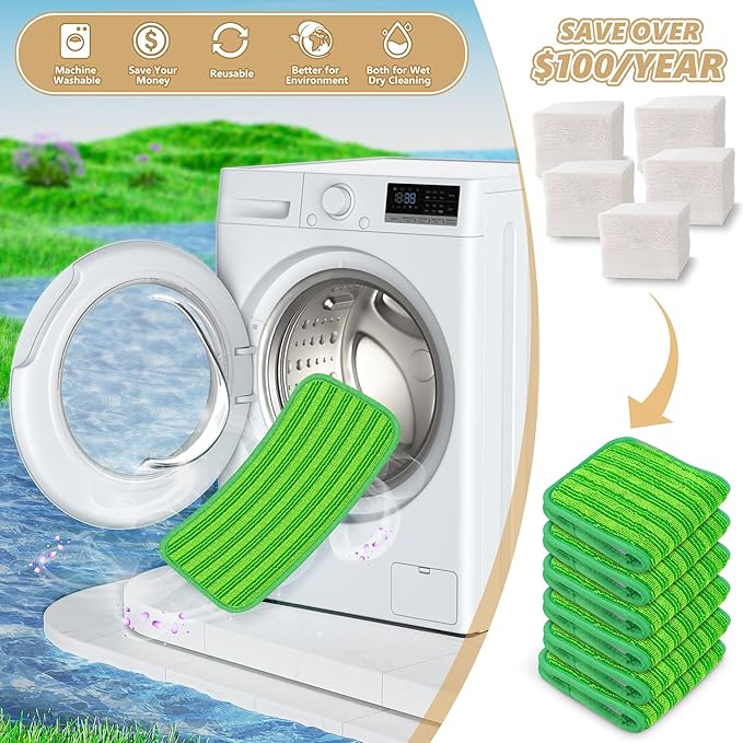 Reusable Mop Pads Compatible