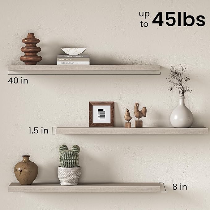 Fun Memories 40Inch Floating Shelves