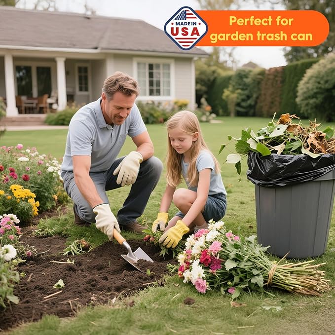 Delxo 55-60 Gallon Trash Bags, Durable & Puncture-Resistant Plastic Bolsas para