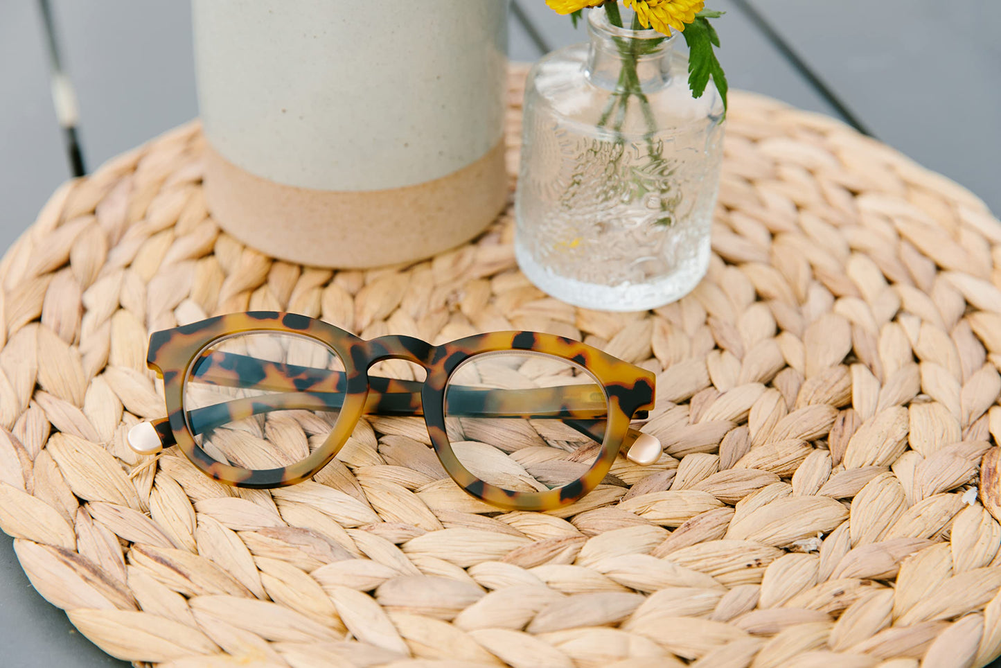 Peepers by PeeperSpecs Oprah's Favorite Women's Stardust Round Blue Light Blocking Reading Glasses - Tokyo Tortoise +1.50