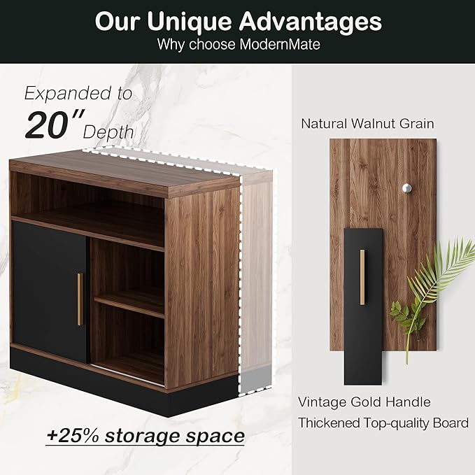 ModernMate Modern Wood Accent Storage Cabinet