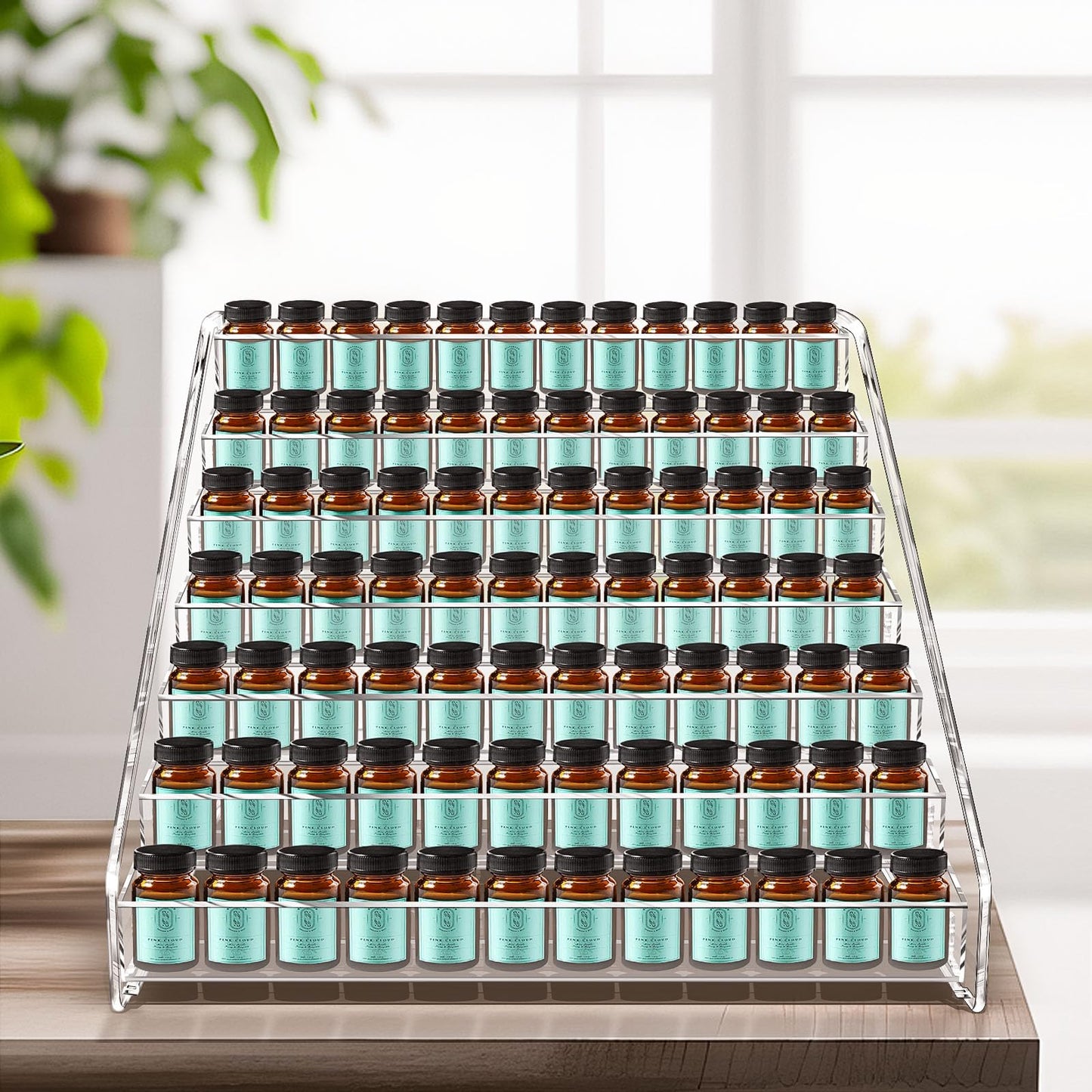 Vowcarol Essential Oil Organizer 7 Tier, Essential Oil Storage Shelf, Essential Oil Holder