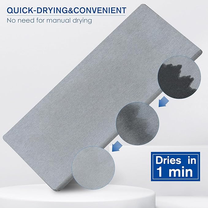 Wipe-Free Sink Organizer with Drying Stone, Instant Dry Sink Caddy Organizers