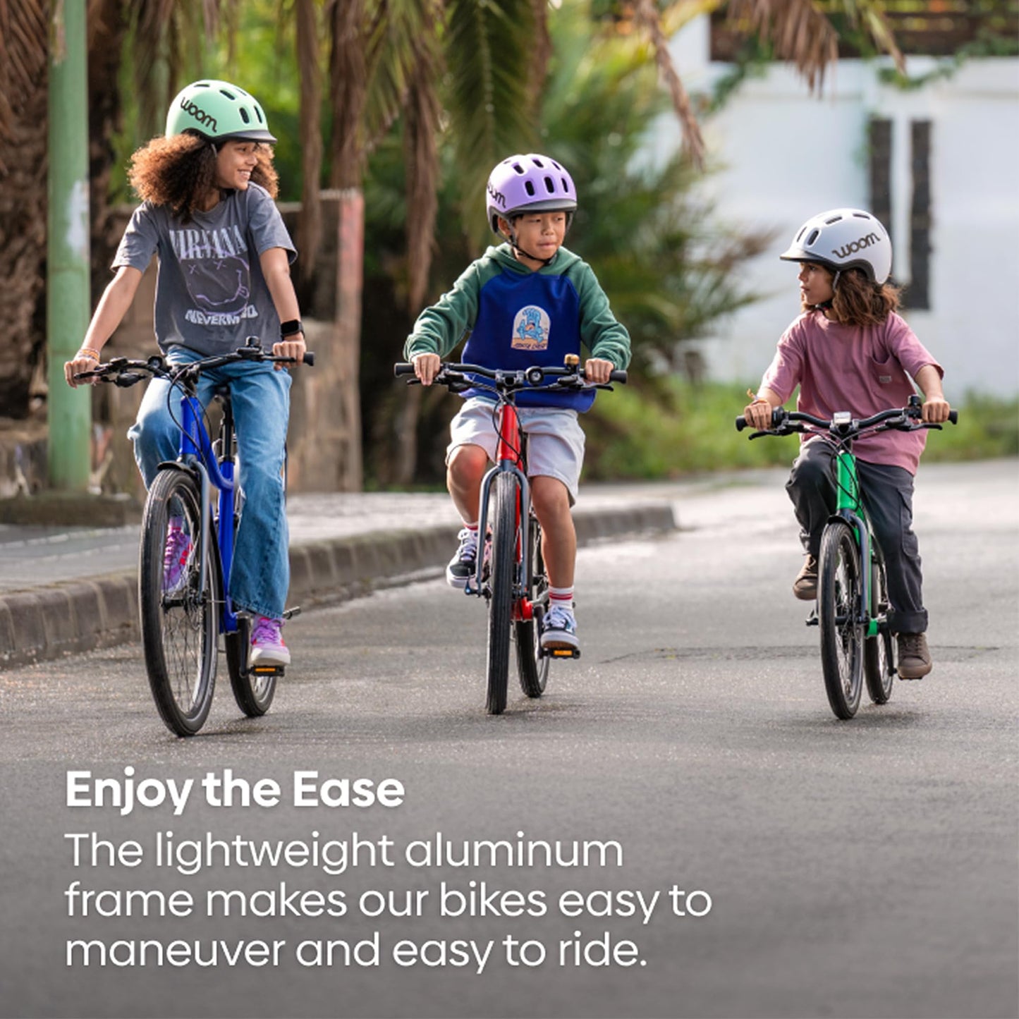 woom Explore 5 Bicycle for Kids 7 to 11 Years Old, 24-Inch Lightweight 8-Gear Road & Mountain Bike for Boys & Girls - Red